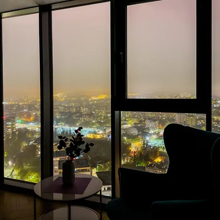Ans Hanza Tower 21st Floor With View, Swimming Pool, Sauna, Jacuzzi, Viewing Terrace * Stettin