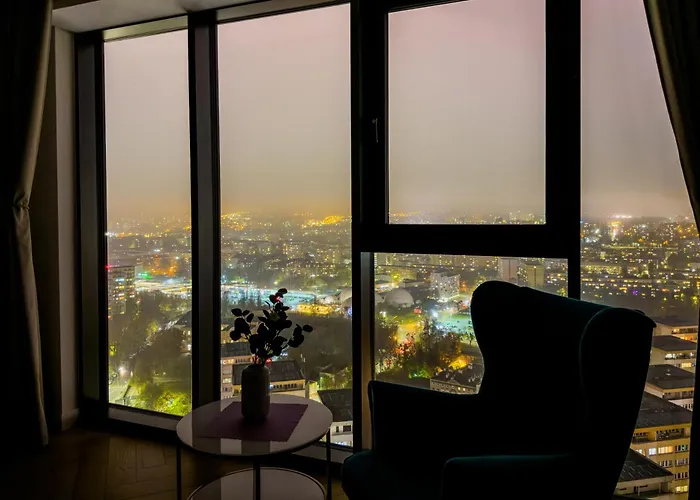 Ans Hanza Tower 21st Floor With View, Swimming Pool, Sauna, Jacuzzi, Viewing Terrace * Szczecin